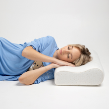 Load image into Gallery viewer, The Muscle Mat Sleeping Pillow - Side Sleeper - Muscle Mat Adjustable Foam Pillow which is Best Adjustable Foam Pillow of Australia

